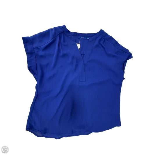 Top Short Sleeve By Apt 9 In Blue, Size: L
