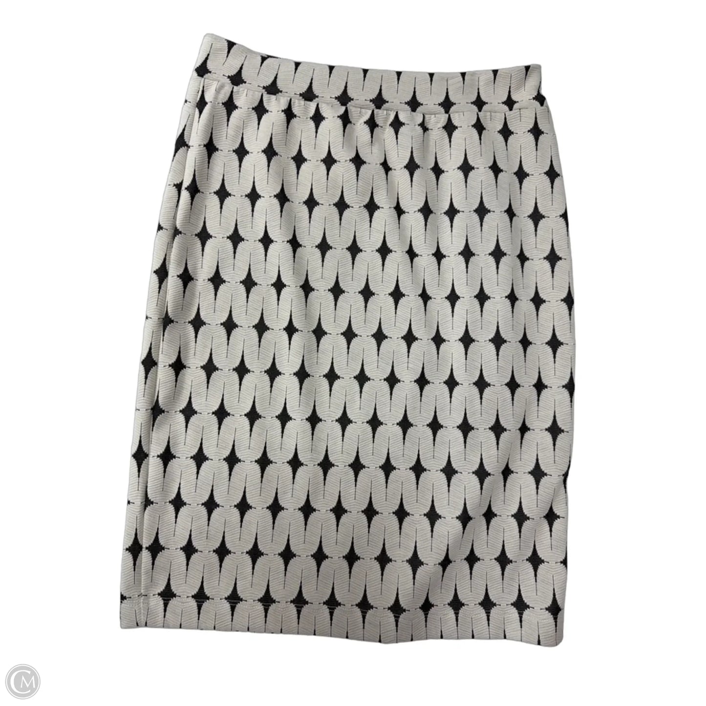 Skirt Midi By Renee C In Cream & Grey, Size: L