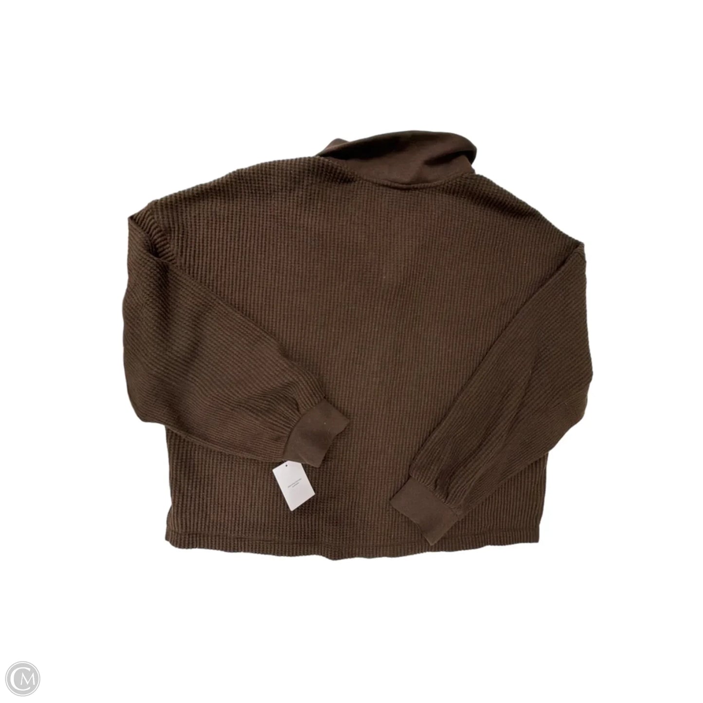 Top Long Sleeve By Auden In Brown, Size: L
