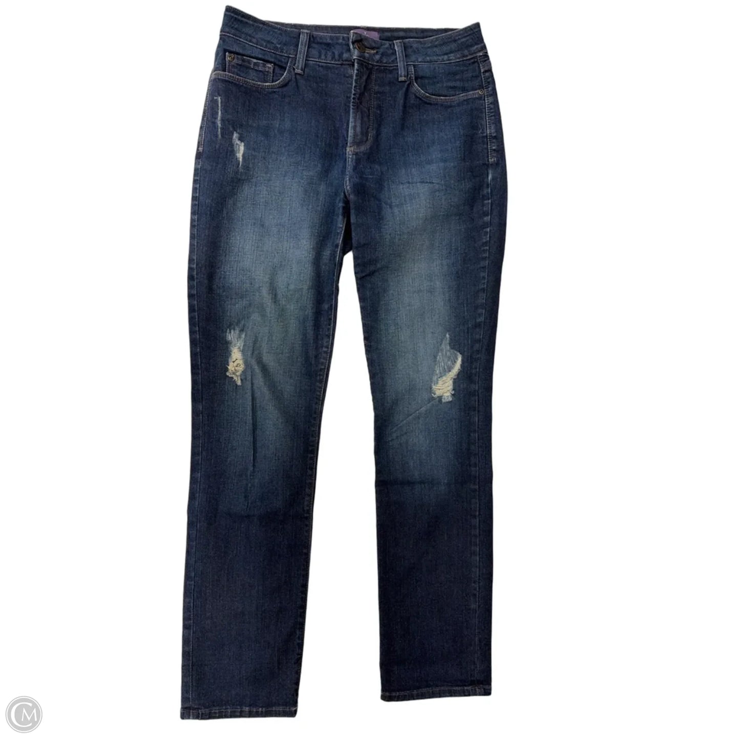 Jeans Straight By Not Your Daughters Jeans In Blue Denim, Size: 8
