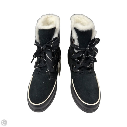Boots Snow By Sorel In Black & Cream, Size: 7