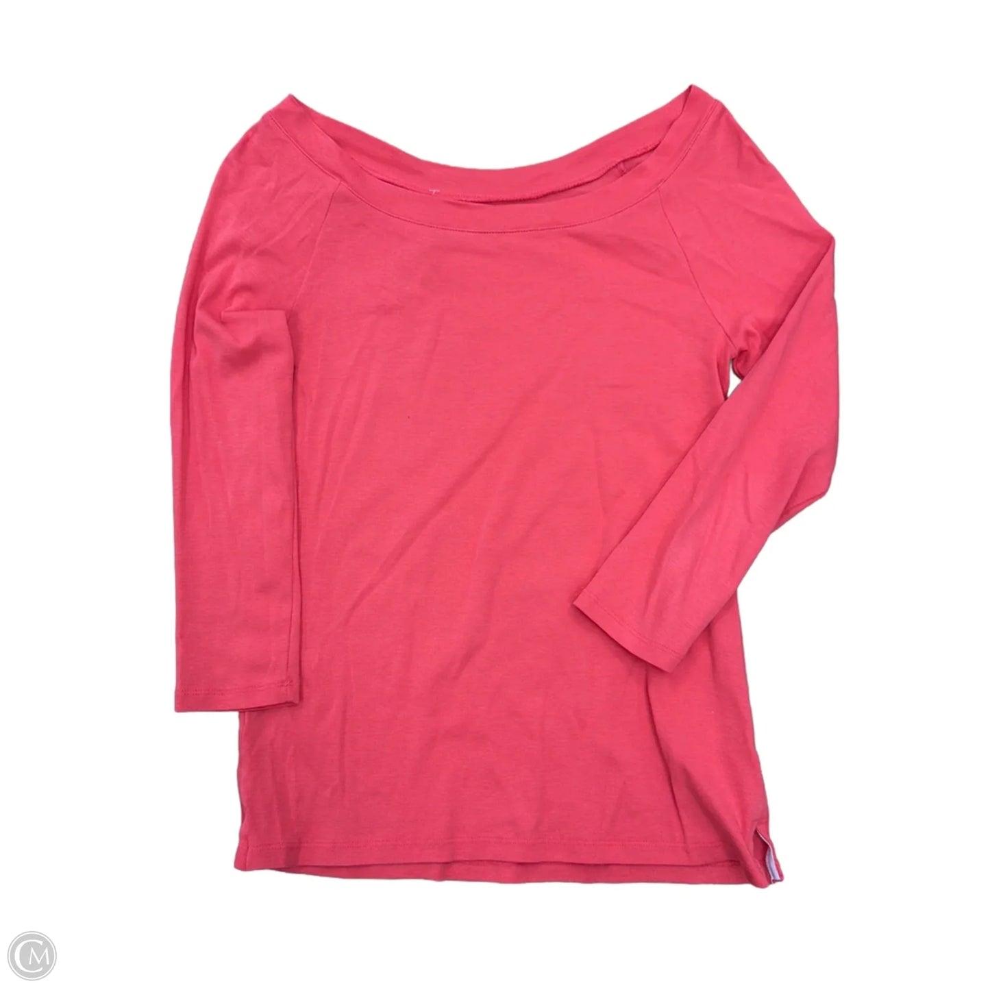 Top Long Sleeve Basic By Talbots In Coral, Size: Xs