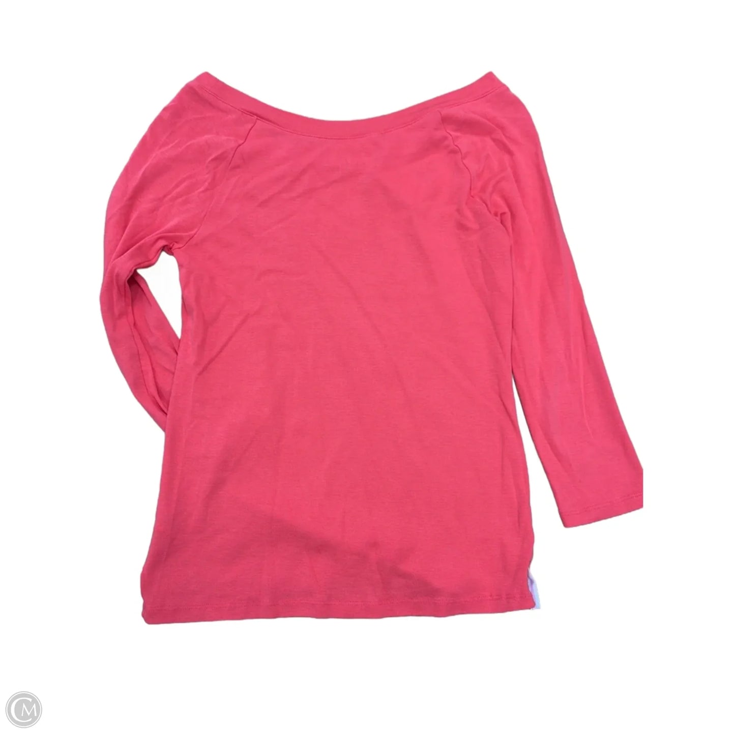 Top Long Sleeve Basic By Talbots In Coral, Size: Xs