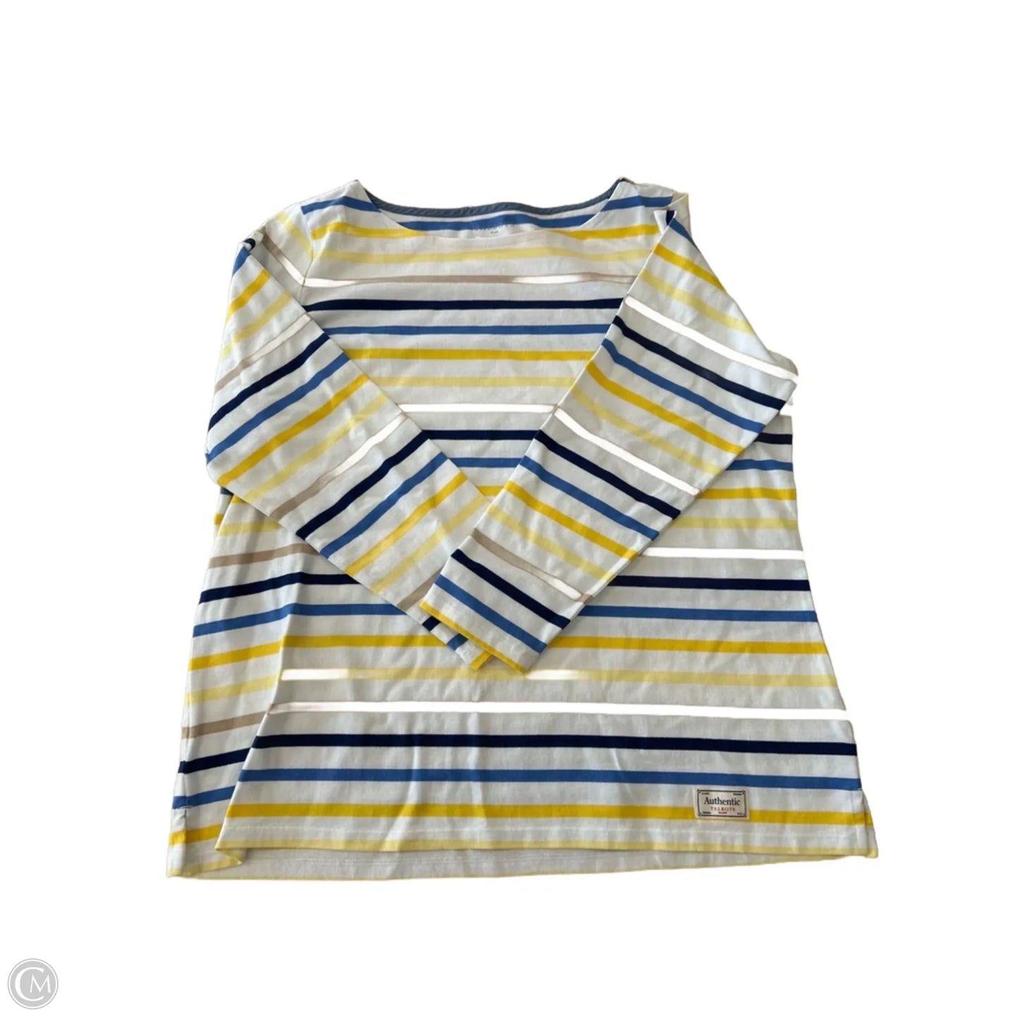 Top Long Sleeve Basic By Talbots In Striped Pattern, Size: 2x