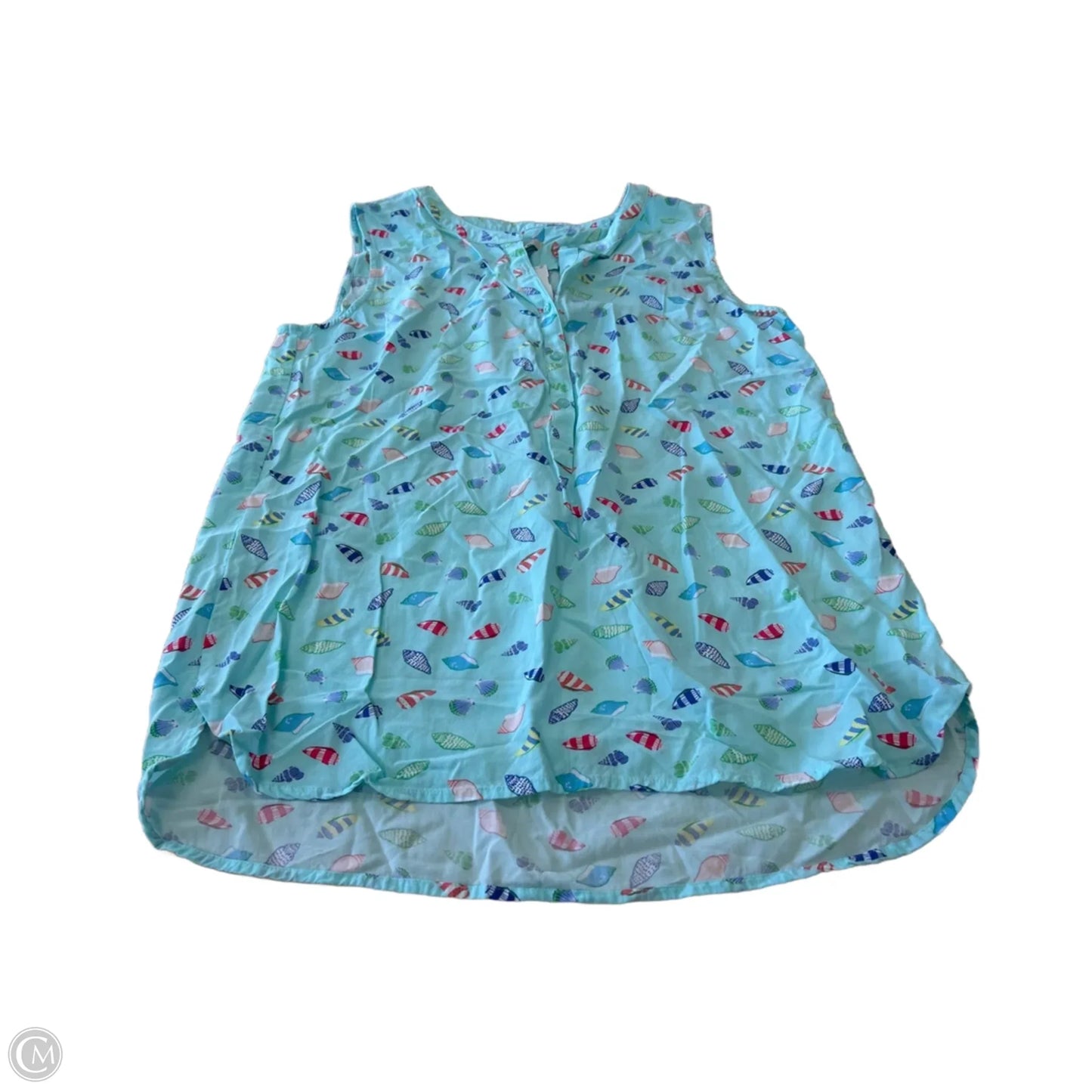 Top Sleeveless By Talbots In Blue, Size: M
