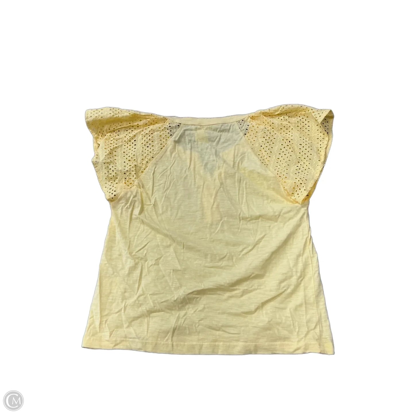 Top Short Sleeve By Jane And Delancey In Yellow, Size: S