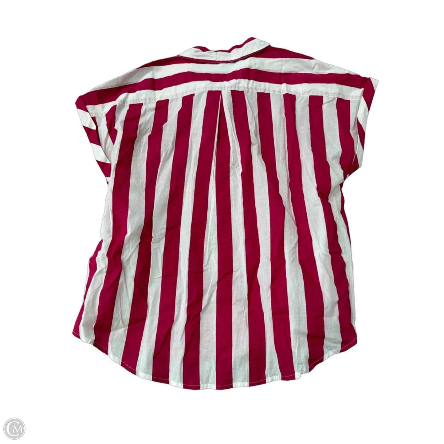 Top Short Sleeve By Maurices In Striped Pattern, Size: 1x