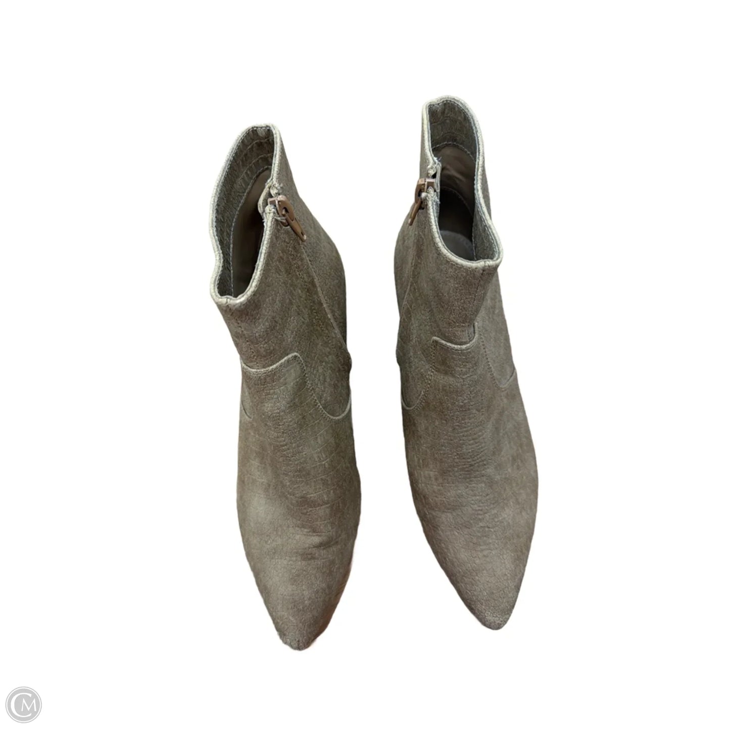 Boots Ankle Heels By Express In Brown, Size: 8