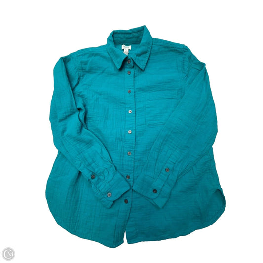 Top Long Sleeve By J. Crew In Blue, Size: Lp