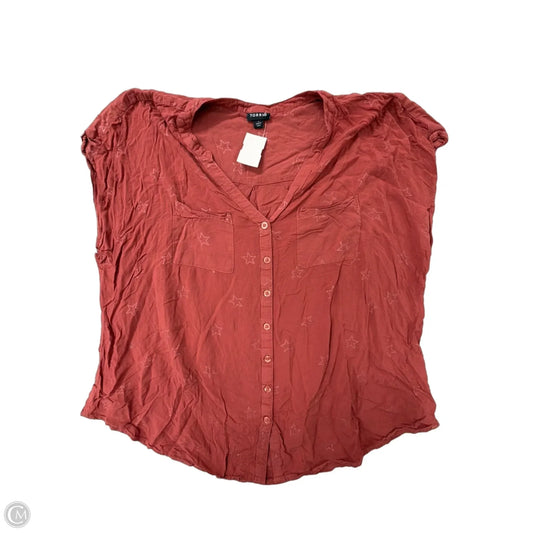 Top Short Sleeve By Torrid In Red, Size: 1x