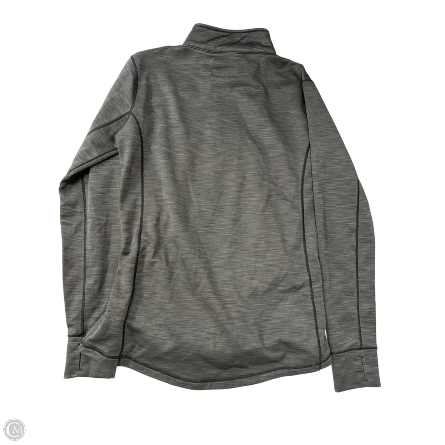 Athletic Top Long Sleeve Collar By Clothes Mentor In Grey, Size: M