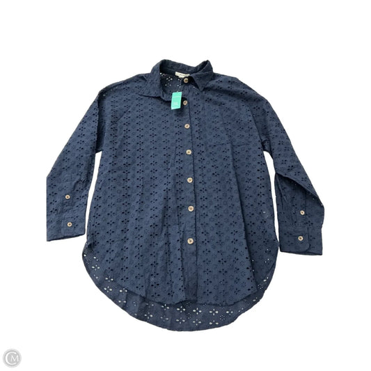 Top Long Sleeve By Maurices In Navy, Size: Xs
