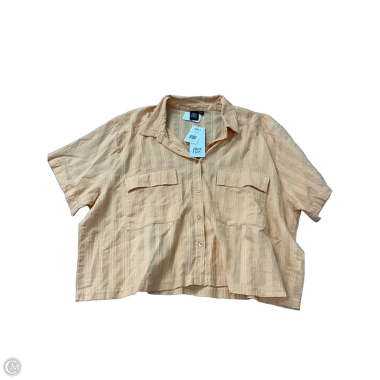 Top Short Sleeve By Clothes Mentor In Orange, Size: 3x