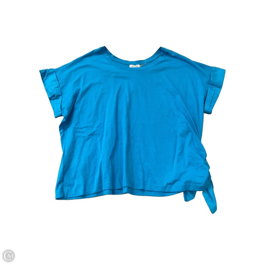 Top Short Sleeve By Calvin Klein In Blue, Size: 3x