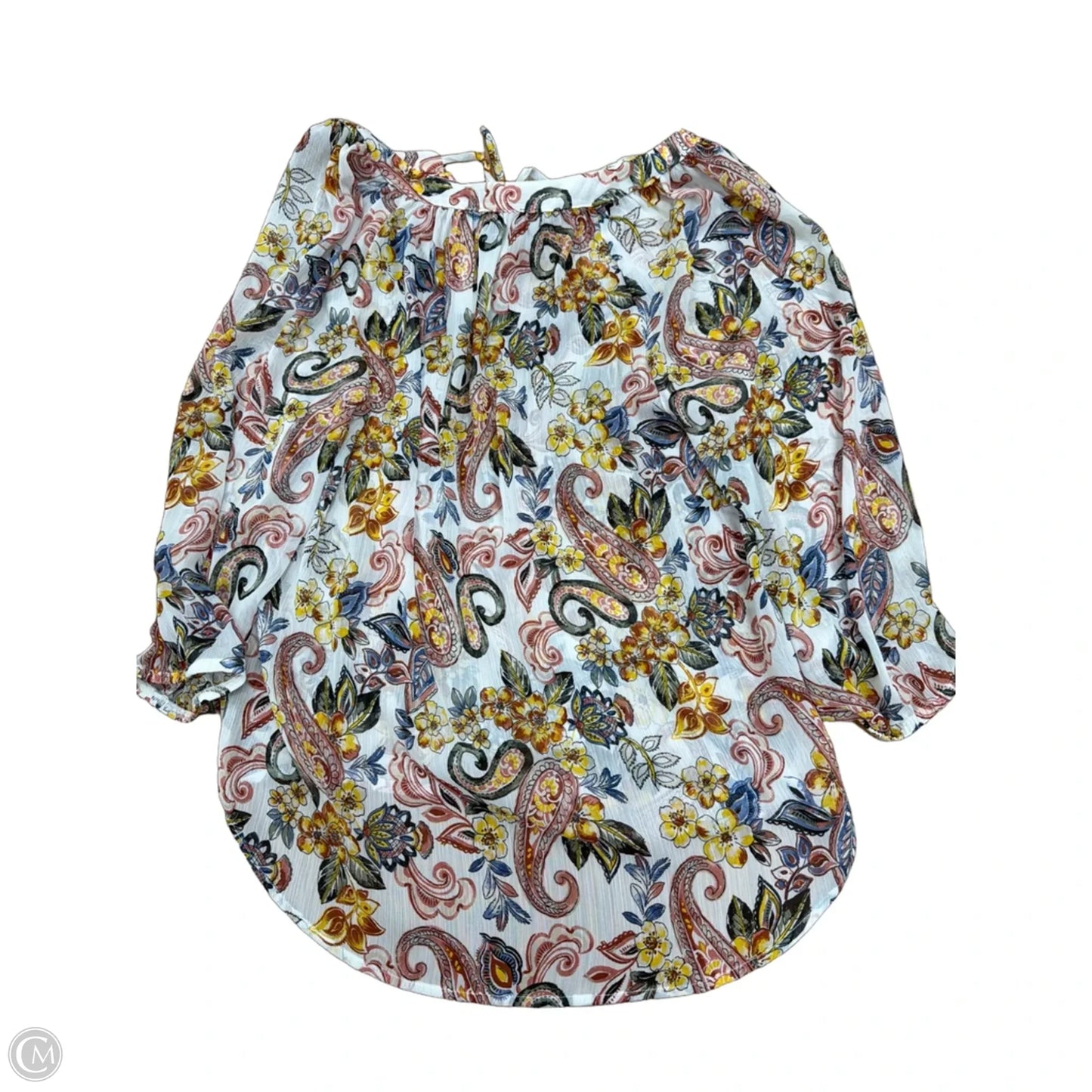 Top Long Sleeve By Alyx In Floral Print, Size: M