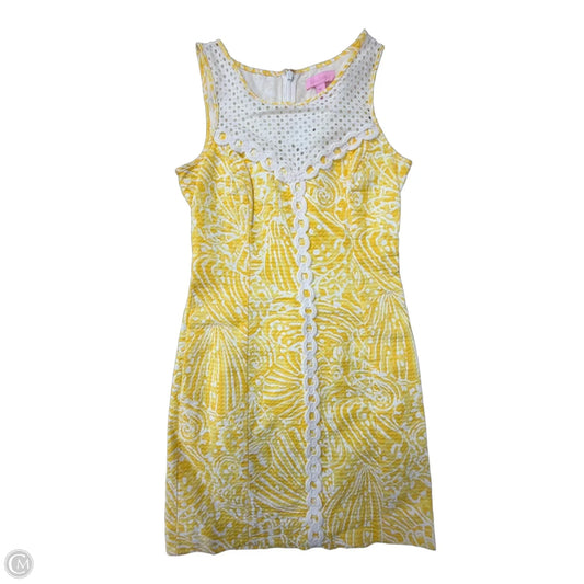 Dress Designer By Lilly Pulitzer In Yellow, Size: Xxs