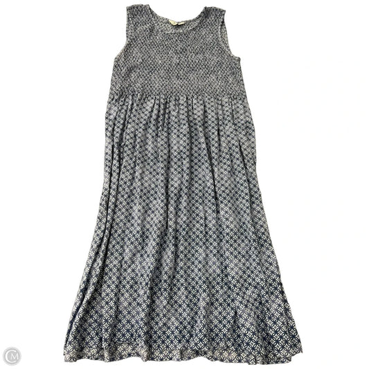 Dress Casual Midi By Croft And Barrow In Blue, Size: 1x