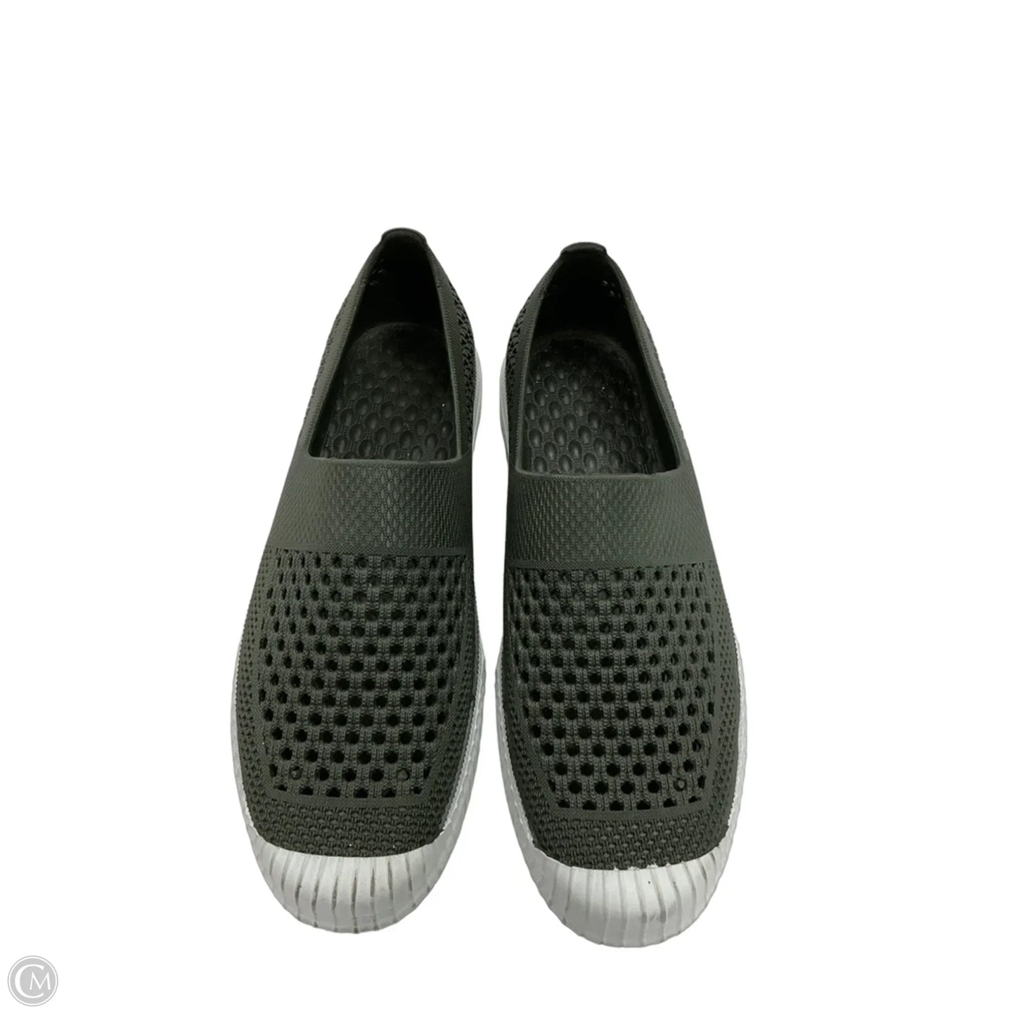 Shoes Flats By Layer 8 In Green & White, Size: 9