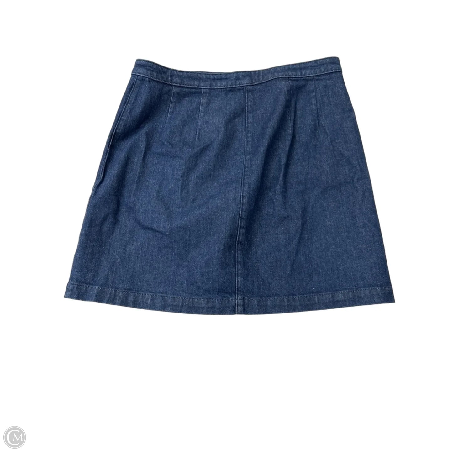 Skirt Mini & Short By Ann Taylor In Blue Denim, Size: M