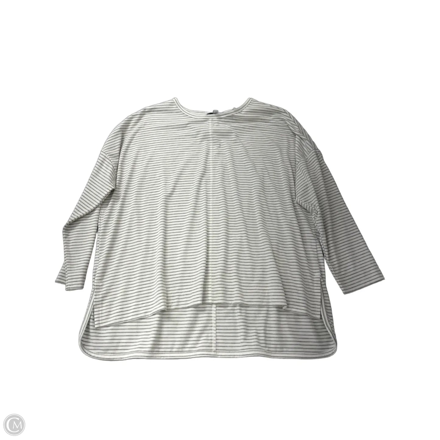 Top Long Sleeve By Gibson And Latimer In Striped Pattern, Size: L