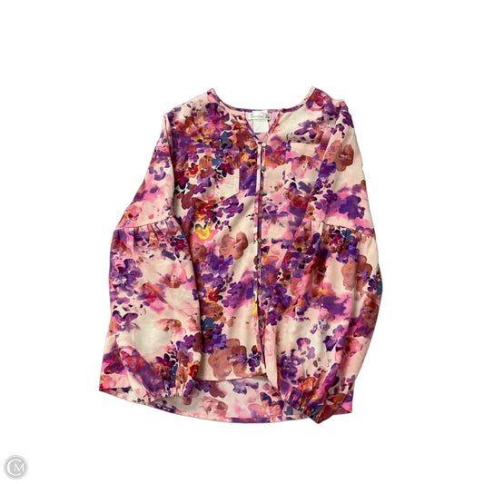 Top Long Sleeve By 89th And Madison In Multi-colored, Size: Xl