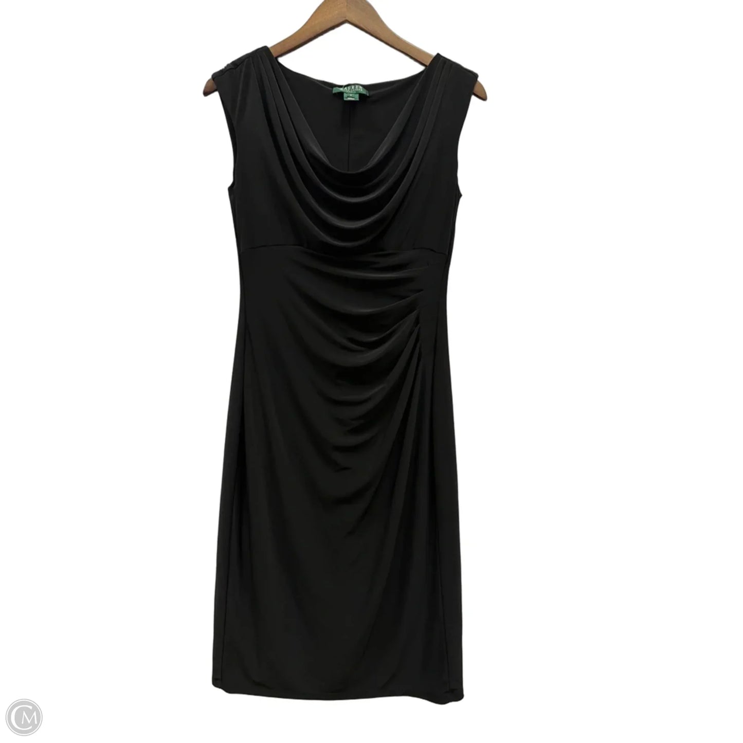 Dress Work By Lauren By Ralph Lauren In Black, Size: M