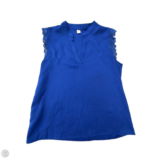 Top Sleeveless By Clothes Mentor In Blue, Size: M
