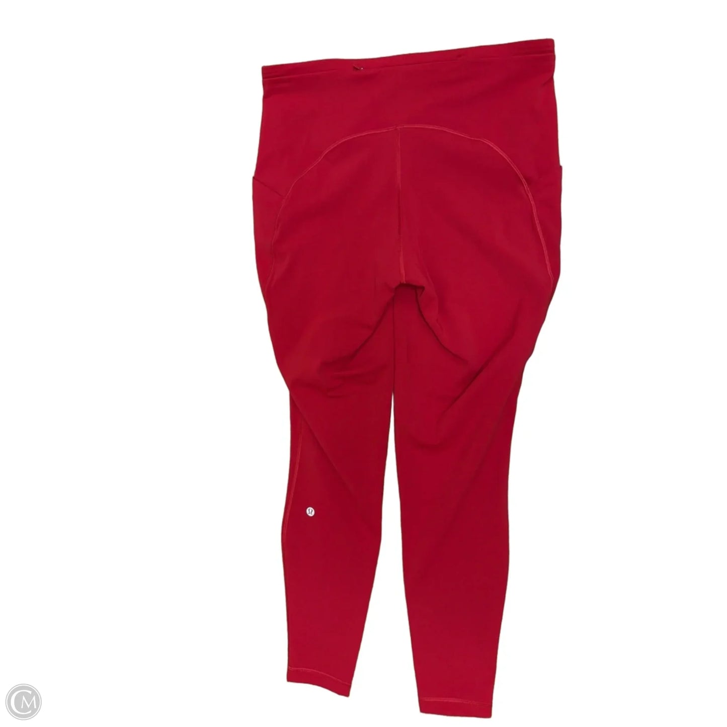 Athletic Leggings By Lululemon In Red, Size: L