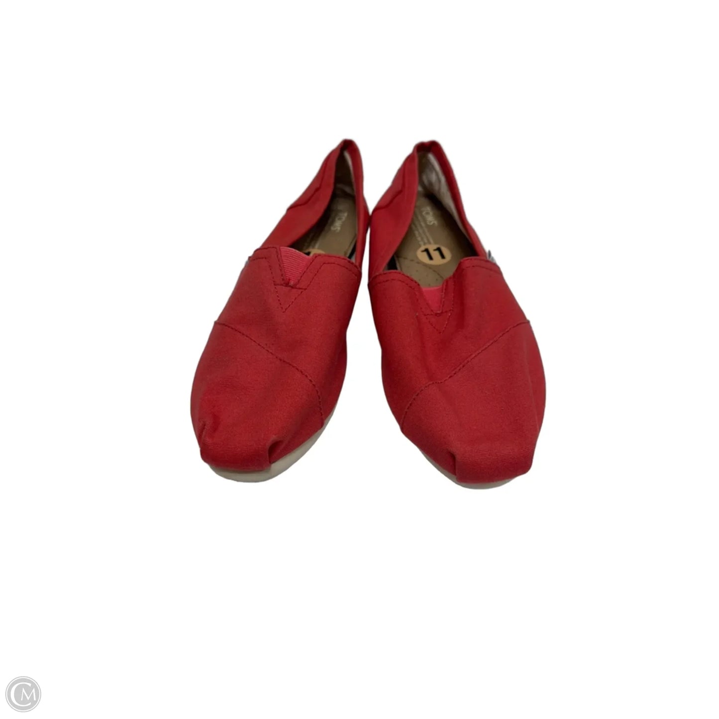 Shoes Flats By Toms In Orange, Size: 11