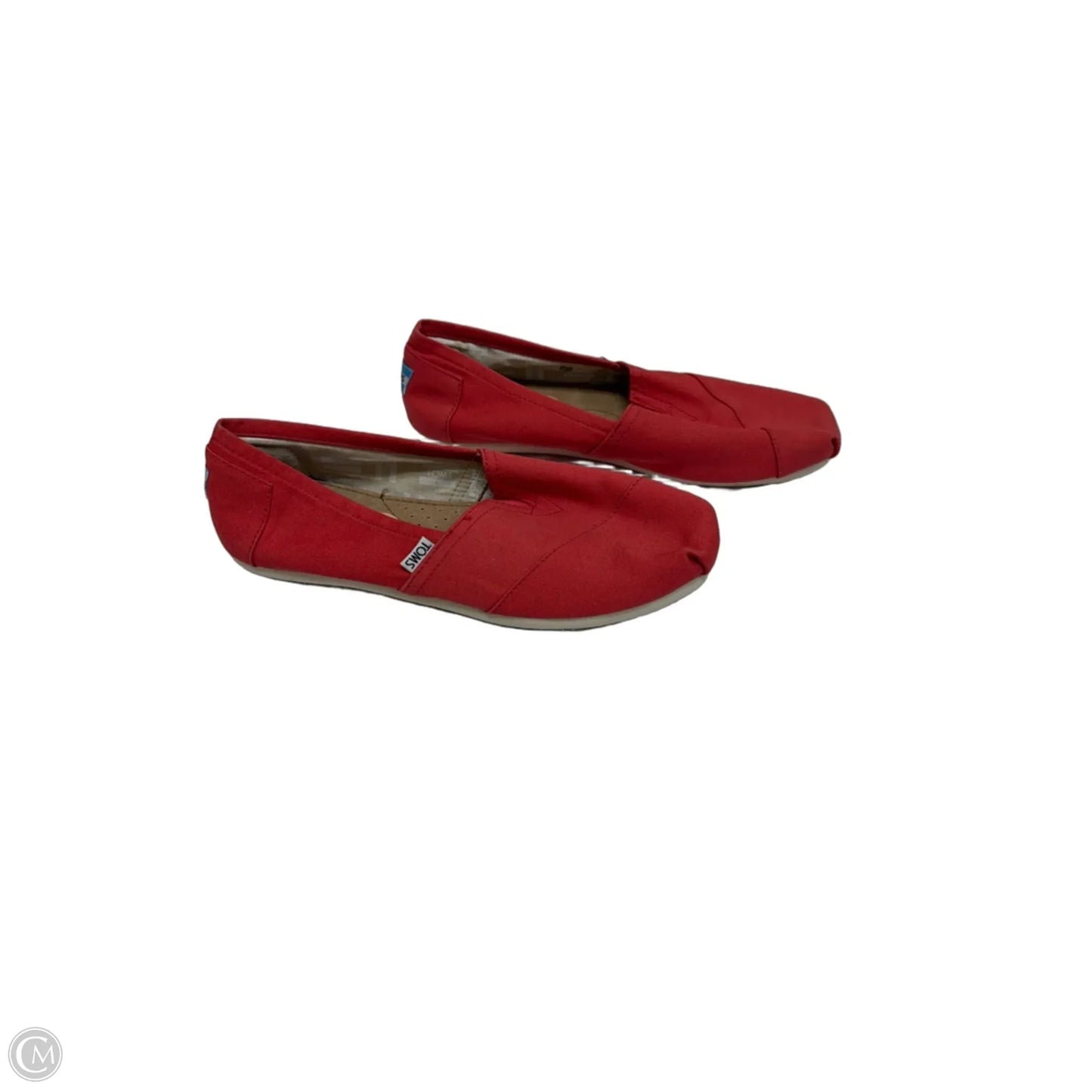 Shoes Flats By Toms In Orange, Size: 11