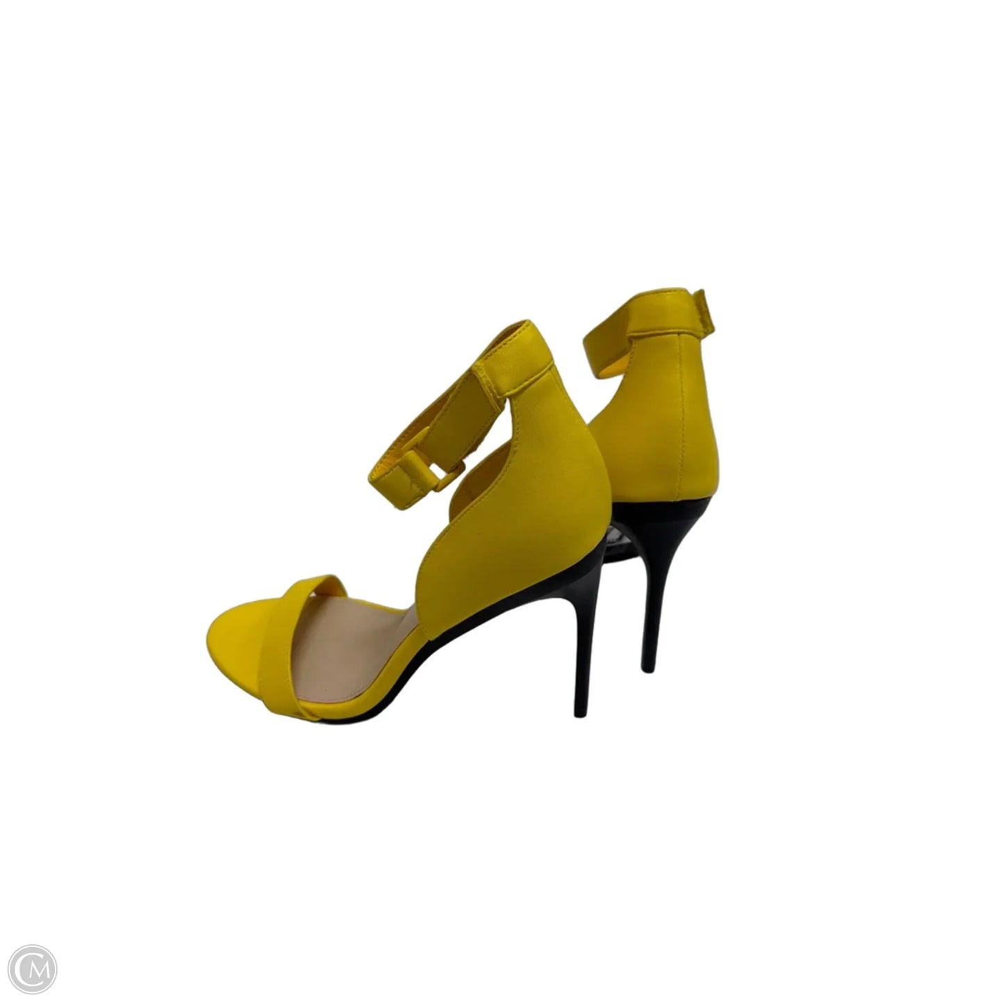 Sandals Heels Stiletto By Forever 21 In Yellow, Size: 8.5