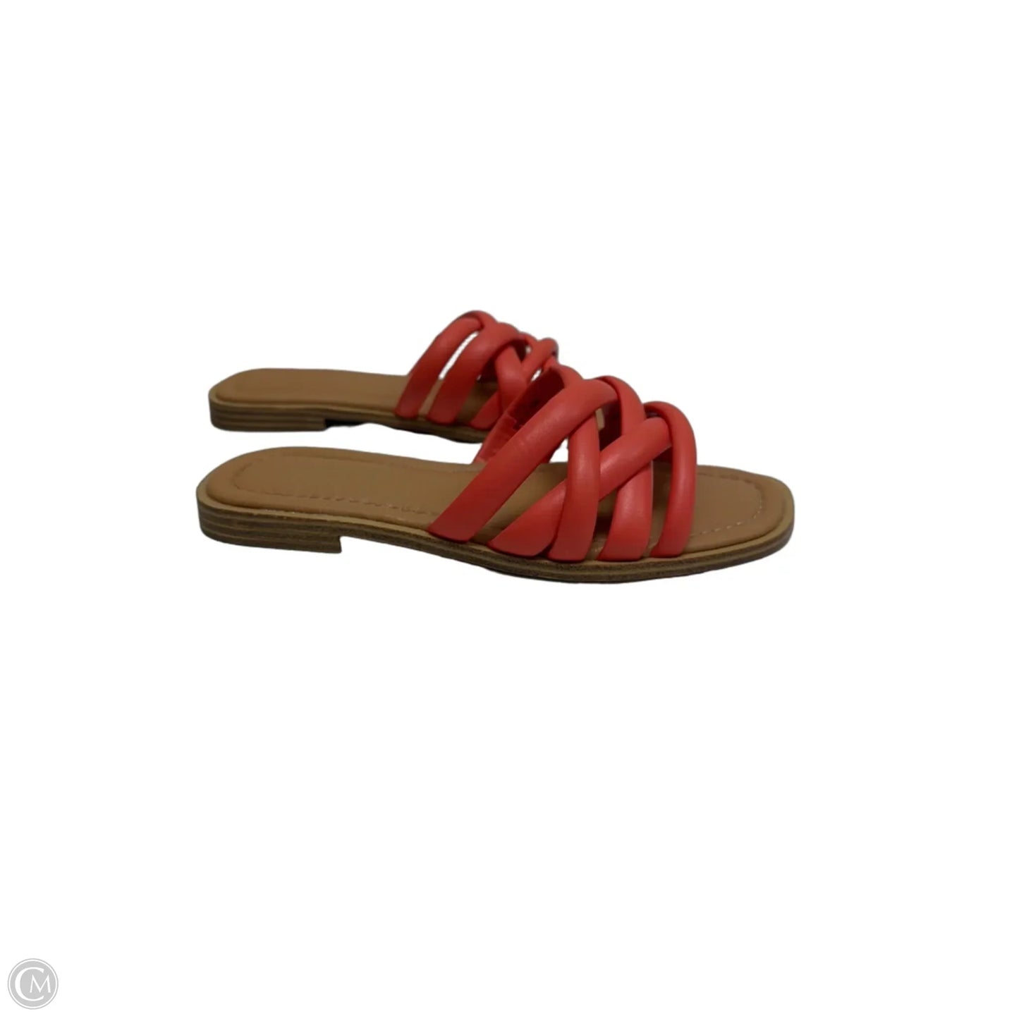 Sandals Flats By Universal Thread In Orange, Size: 6.5