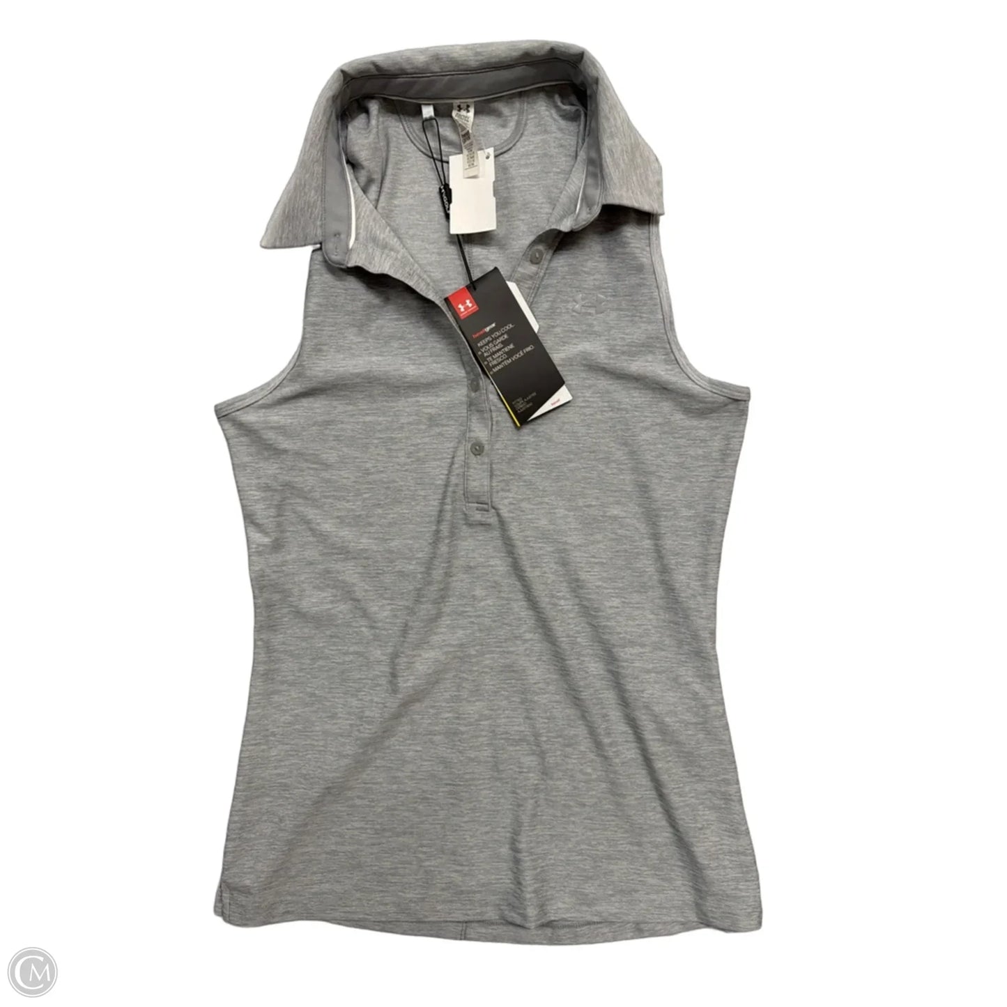 Athletic Tank Top By Under Armour In Grey, Size: Xs