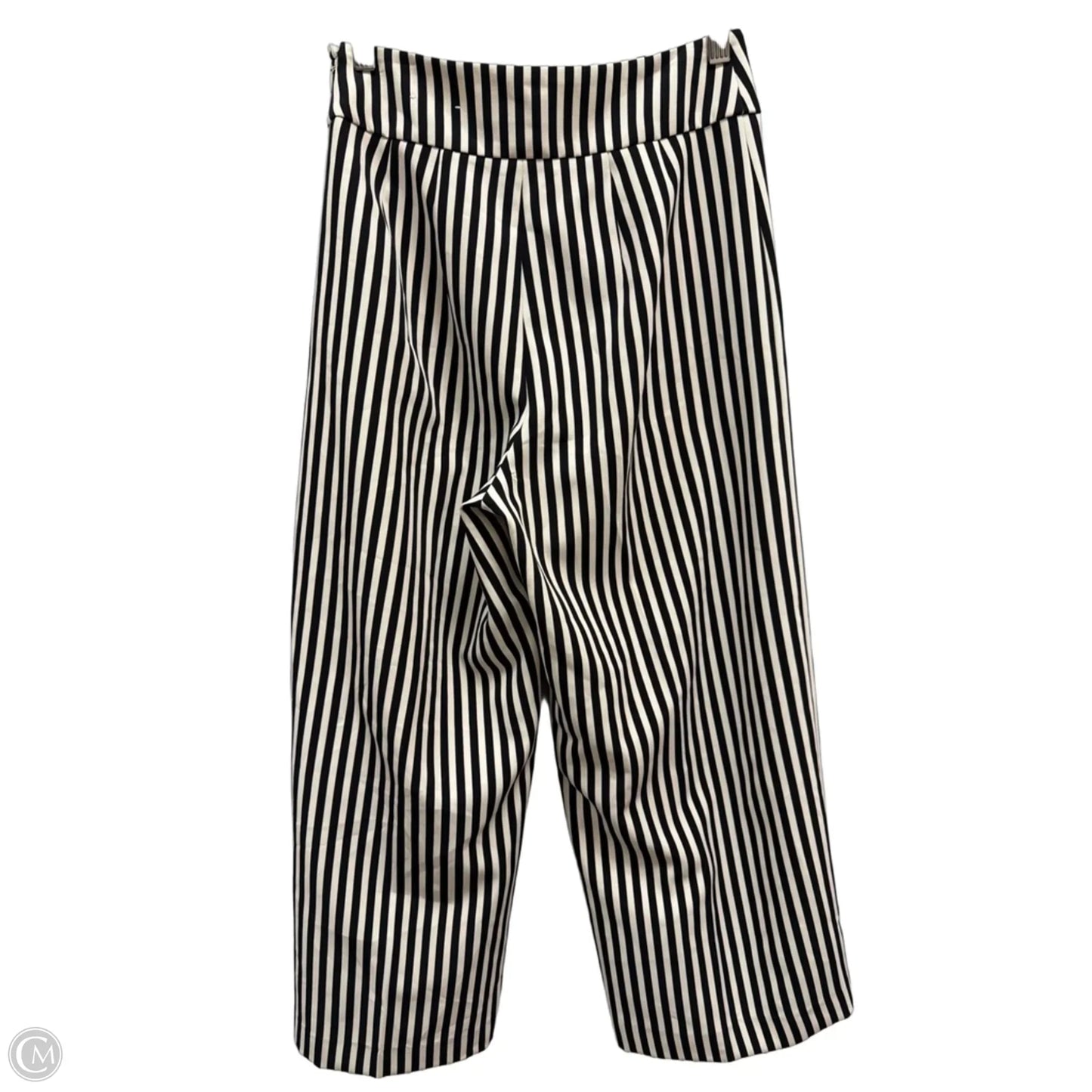 Pants Cropped By Express In Striped Pattern, Size: 2