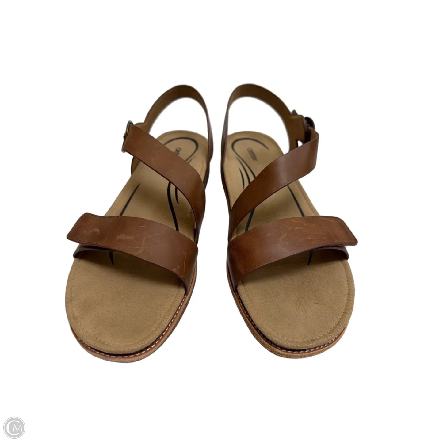 Sandals Flats By Aetrex In Brown, Size: 11.5