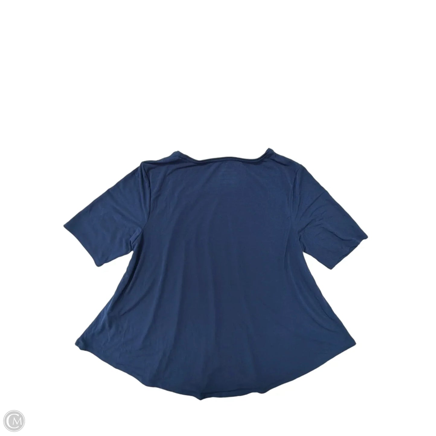Top Short Sleeve By Chicos In Blue, Size: L