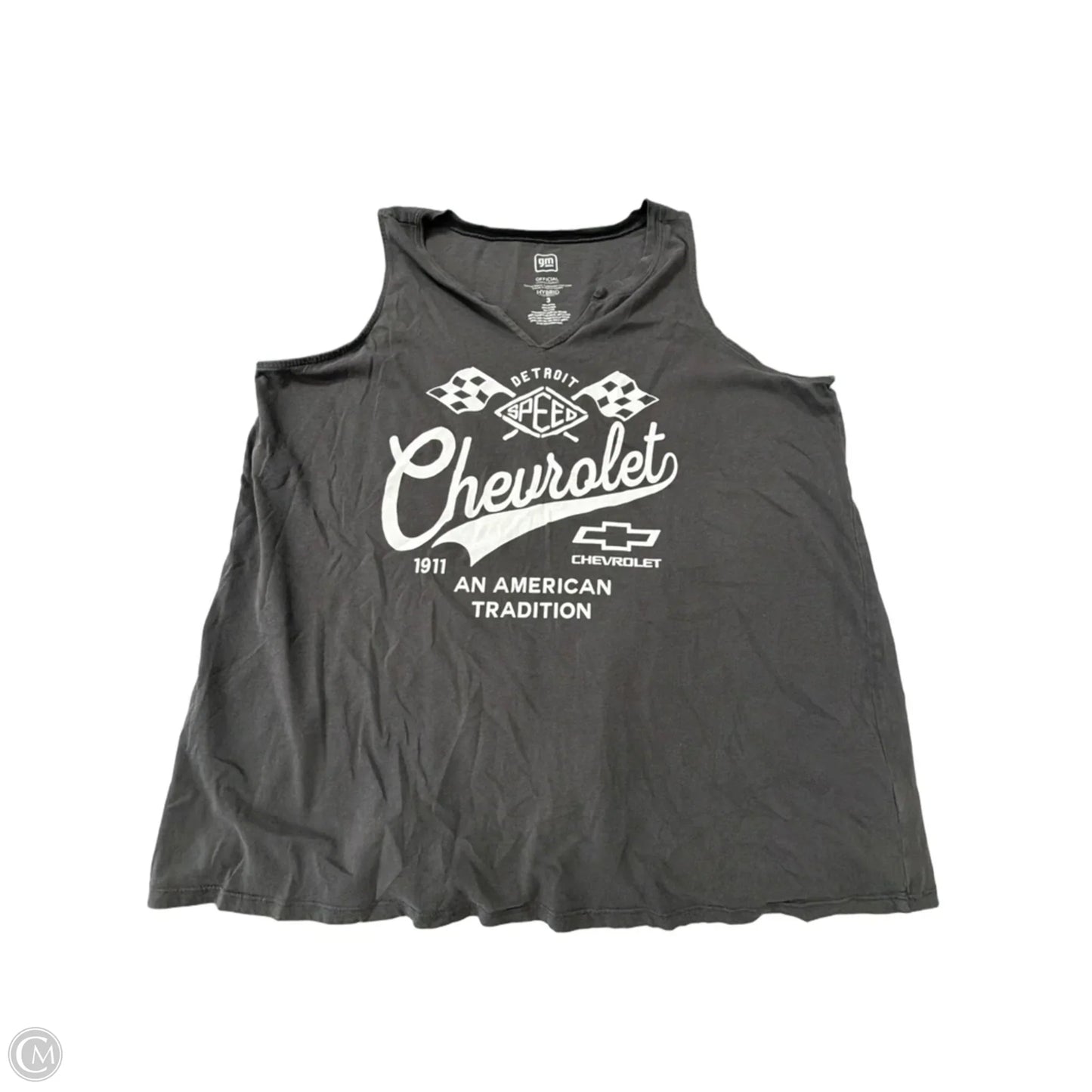 Tank Top By Clothes Mentor In Grey, Size: 3x