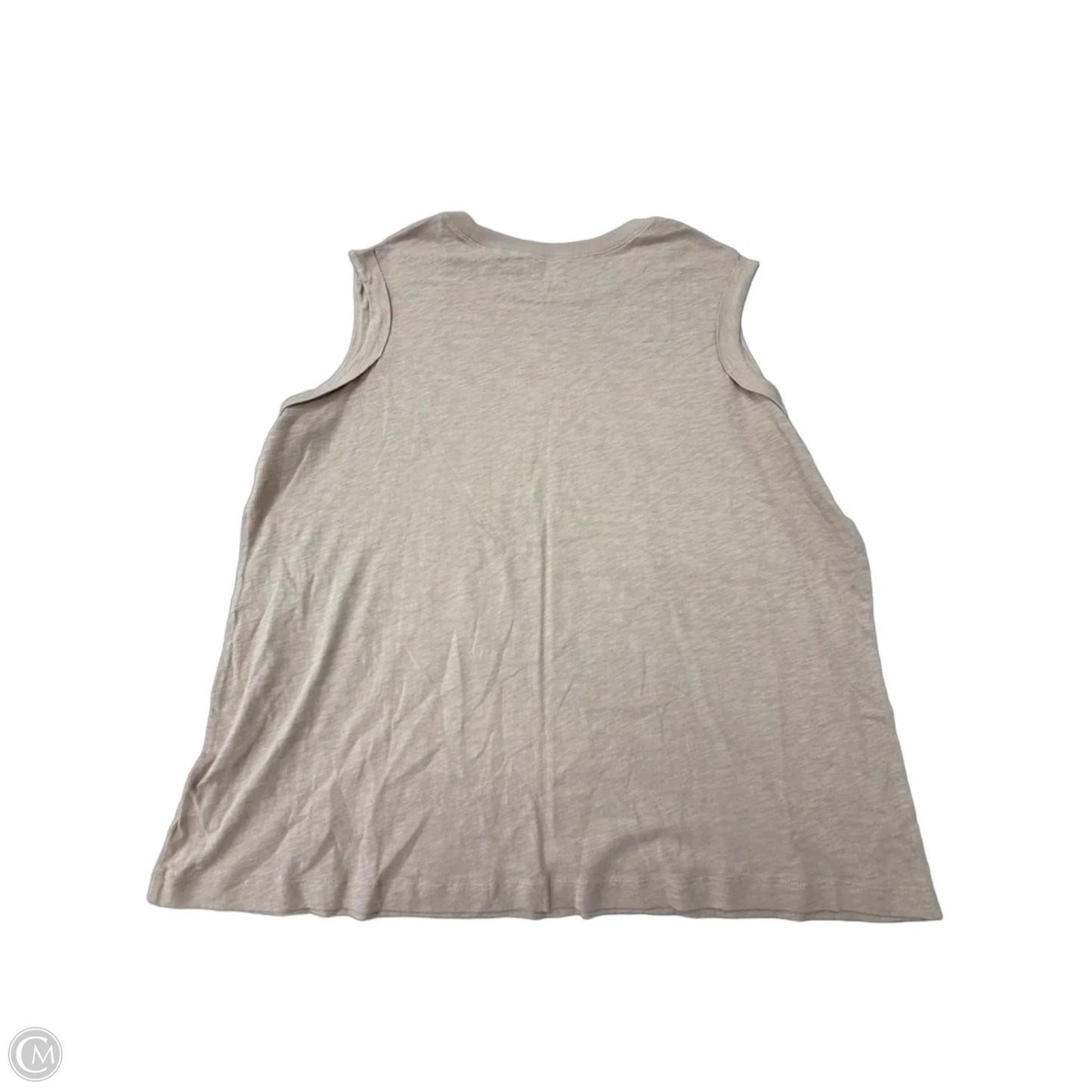 Tank Top By Clothes Mentor In Tan, Size: 2x