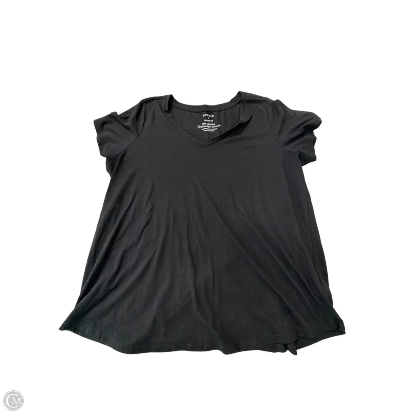 Top Short Sleeve Basic By Torrid In Black, Size: 3x