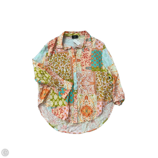 Top Long Sleeve By Vici In Multi-colored, Size: M