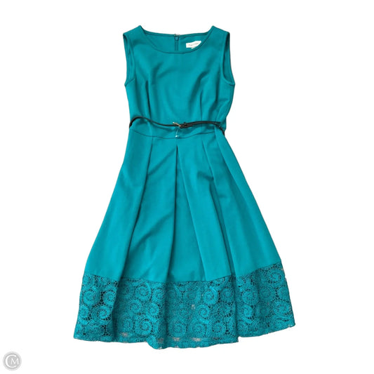 Dress Work By Calvin Klein In Teal, Size: Xs
