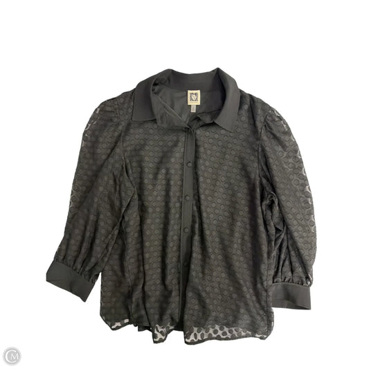 Top Sleeveless By Clothes Mentor In Black, Size: M