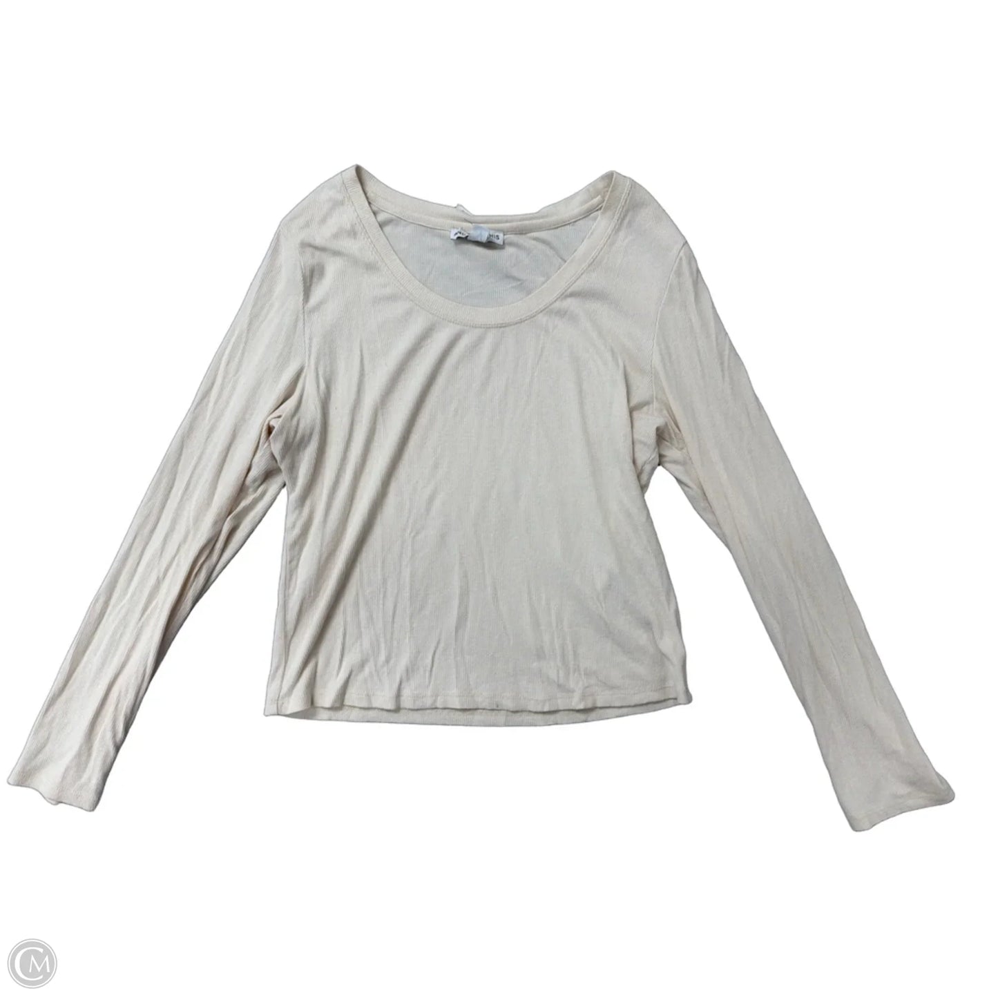 Top Long Sleeve Basic By And Now This In Cream, Size: L