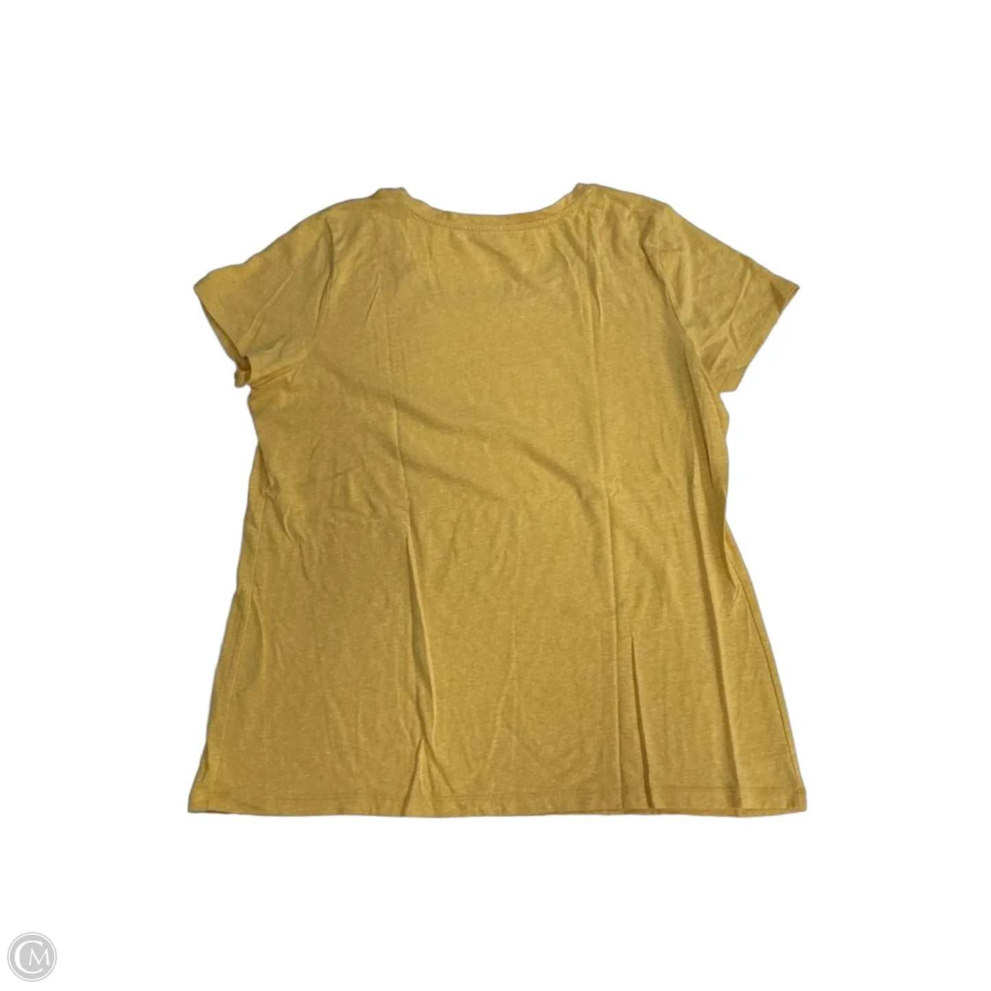 Top Short Sleeve By St Johns Bay In Yellow, Size: Xl