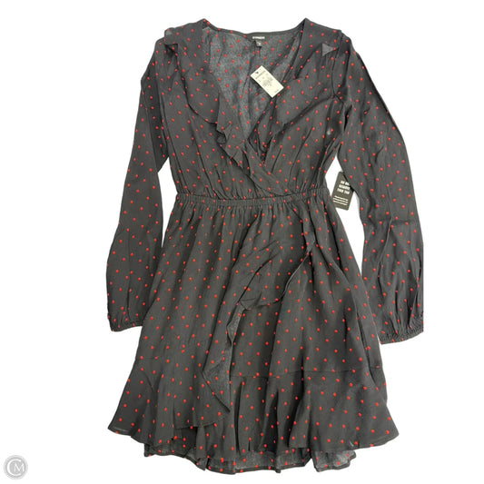 Dress Casual Midi By Express In Polkadot Pattern, Size: Xs