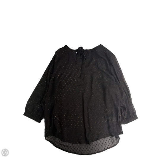 Top Long Sleeve By Torrid In Black, Size: 3x