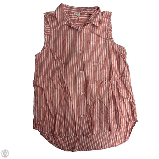 Top Sleeveless By Beachlunchlounge In Striped Pattern, Size: L