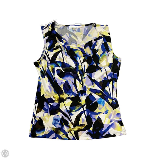 Top Sleeveless By Calvin Klein In Multi-colored, Size: M