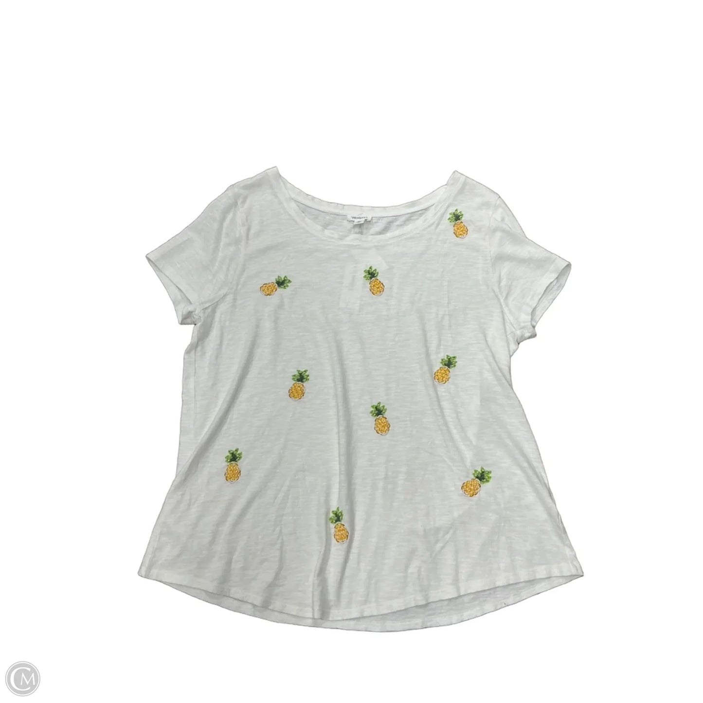 Top Short Sleeve By Westport In White, Size: Xl