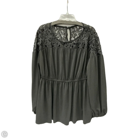 Top Long Sleeve By Torrid In Black, Size: 2x
